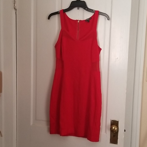 Express Dresses & Skirts - Express red dress with mesh cutouts